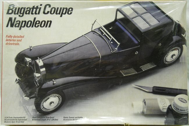 Testors 1/24 Bugatti Royal Coupe Napoleon, 835 plastic model kit